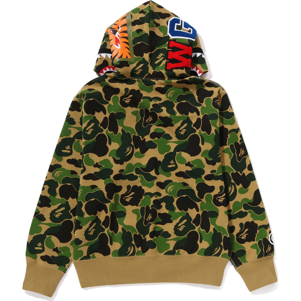 ABC CAMO SHARK FULL ZIP HOODIE LADIES