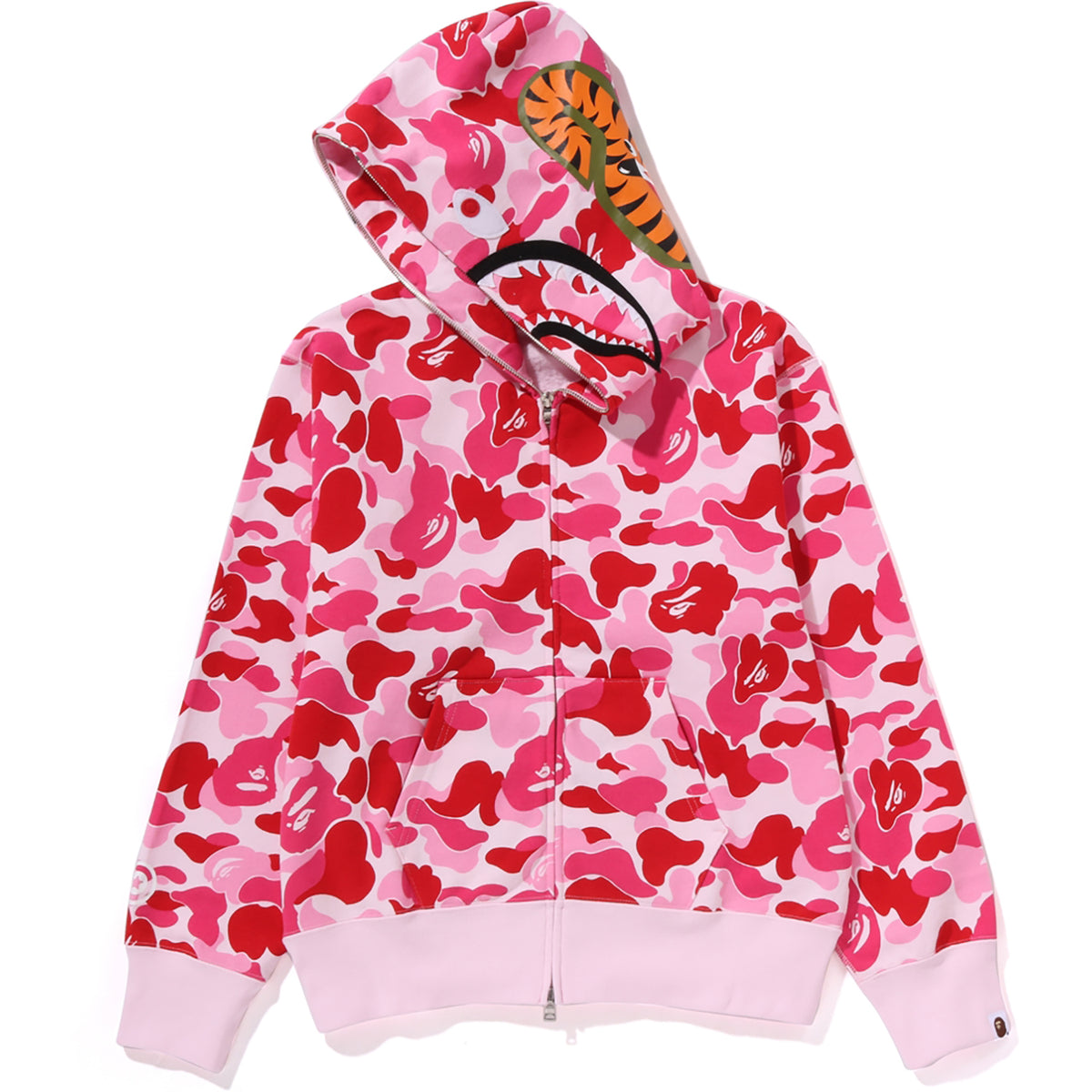 ABC CAMO SHARK FULL ZIP HOODIE LADIES