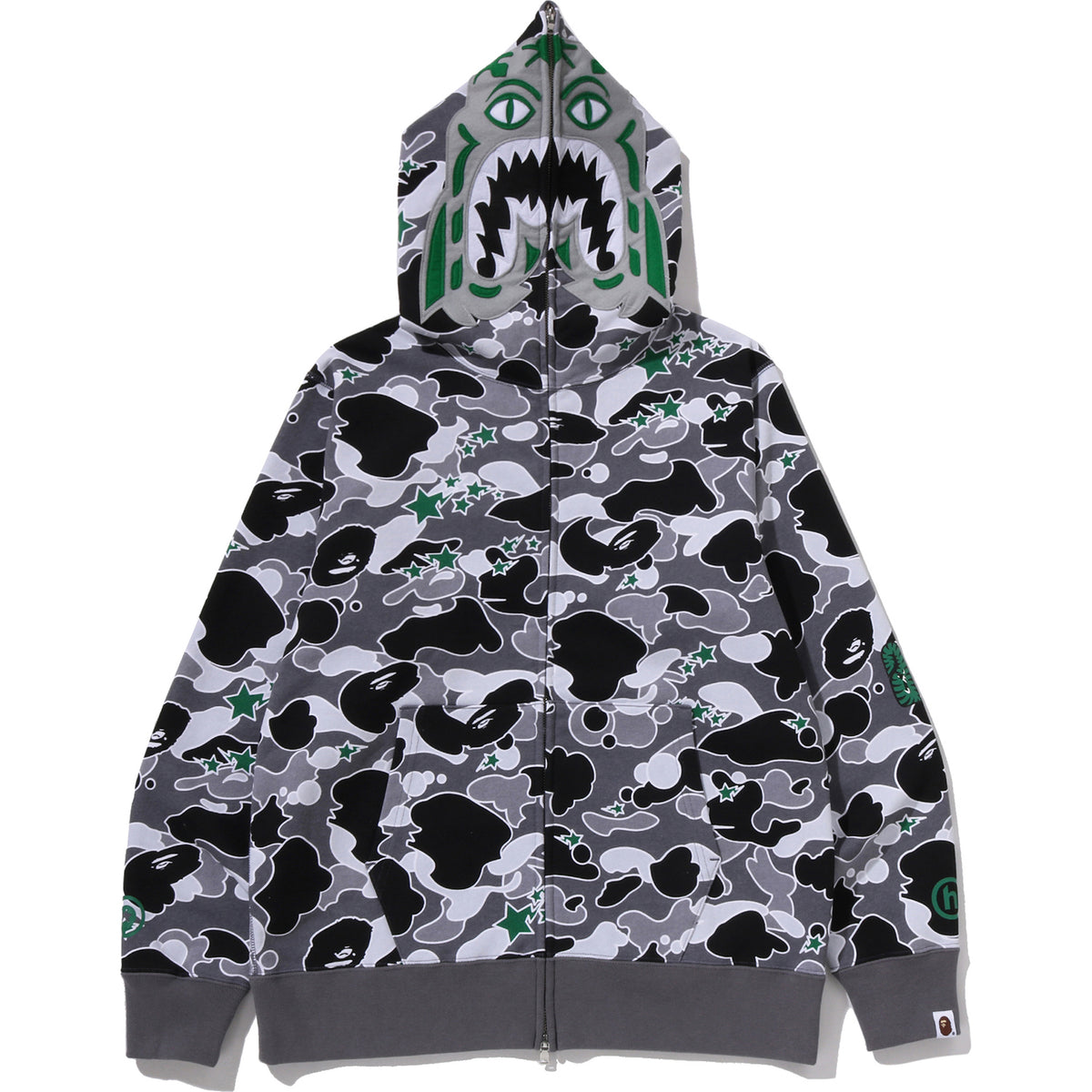 BAPE X HIDDEN STA CAMO TIGER FULL ZIP HOODIE MENS