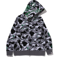 BAPE X HIDDEN STA CAMO TIGER FULL ZIP HOODIE MENS