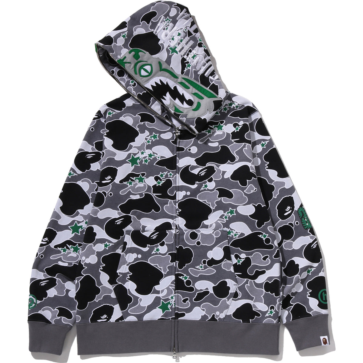 BAPE X HIDDEN STA CAMO TIGER FULL ZIP HOODIE MENS