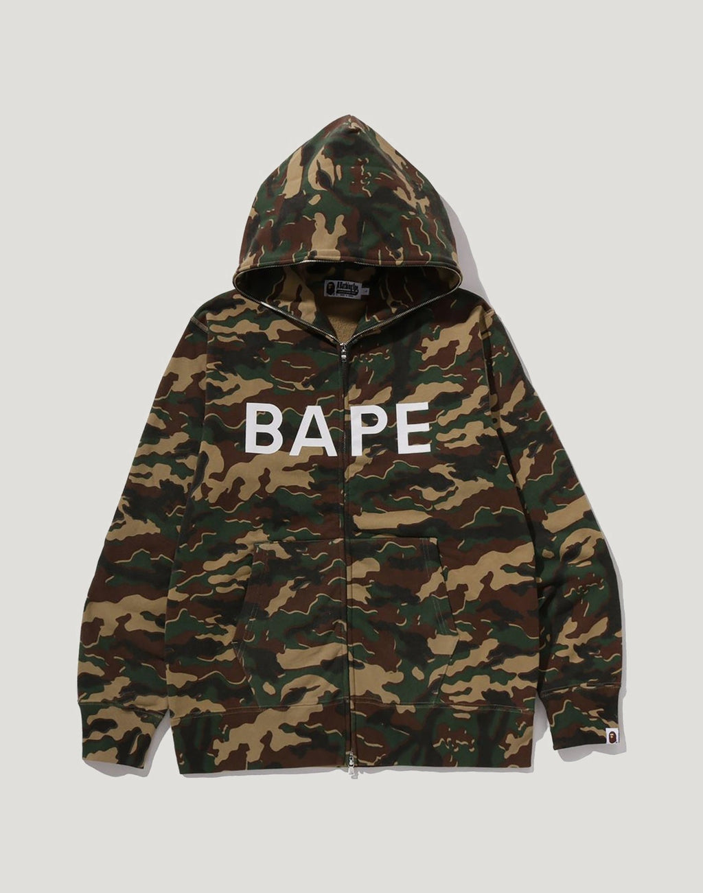 GLITCH WOODLAND CAMO FULL ZIP HOODIE MENS