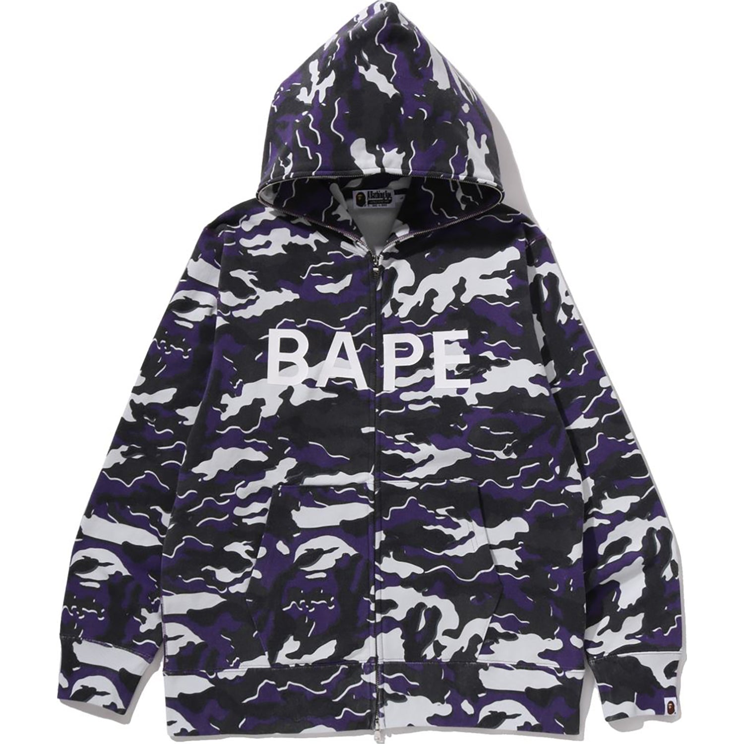 GLITCH WOODLAND CAMO FULL ZIP HOODIE MENS – us.bape.com