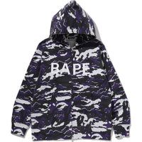 GLITCH WOODLAND CAMO FULL ZIP HOODIE MENS