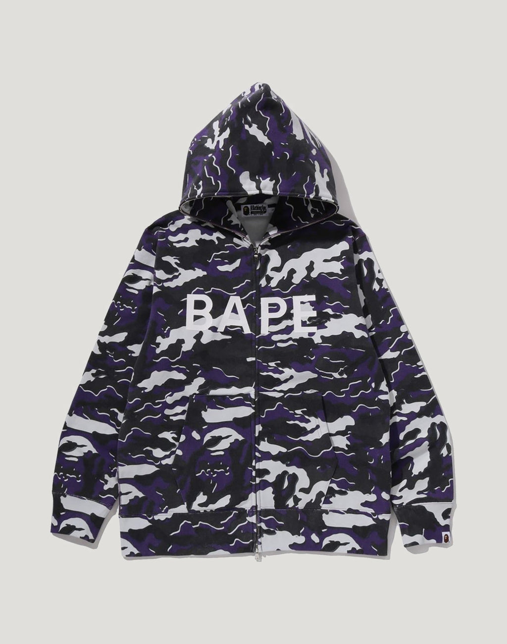 GLITCH WOODLAND CAMO FULL ZIP HOODIE MENS