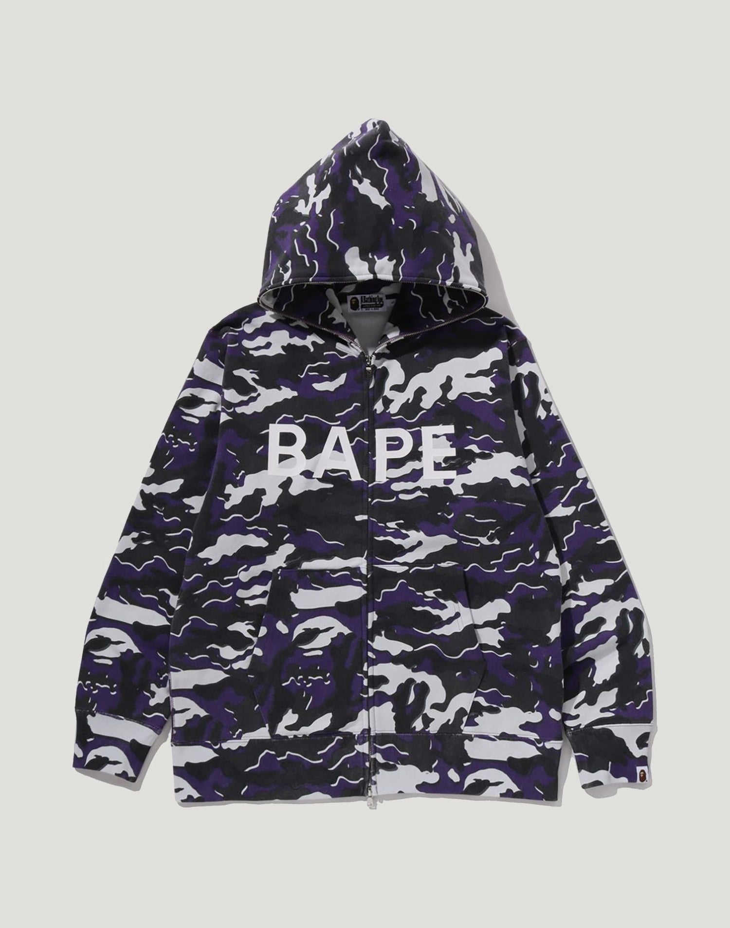 GLITCH WOODLAND CAMO FULL ZIP HOODIE MENS