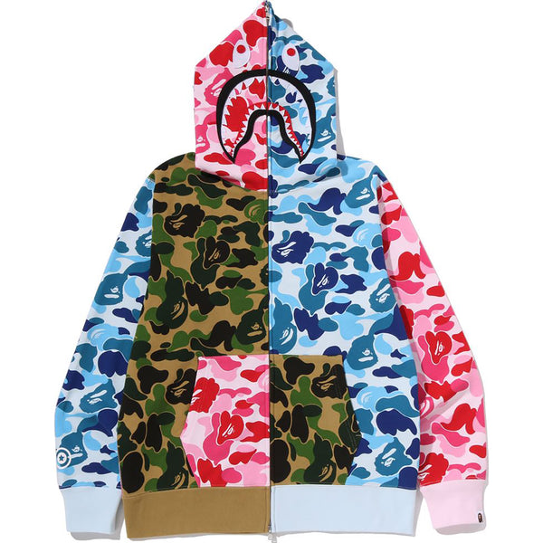 ABC CAMO CRAZY SHARK FULL ZIP HOODIE MENS – us.bape.com