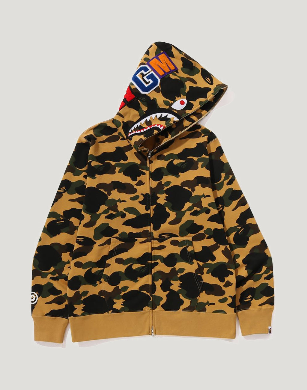 1ST CAMO SHARK FULL ZIP HOODIE MENS