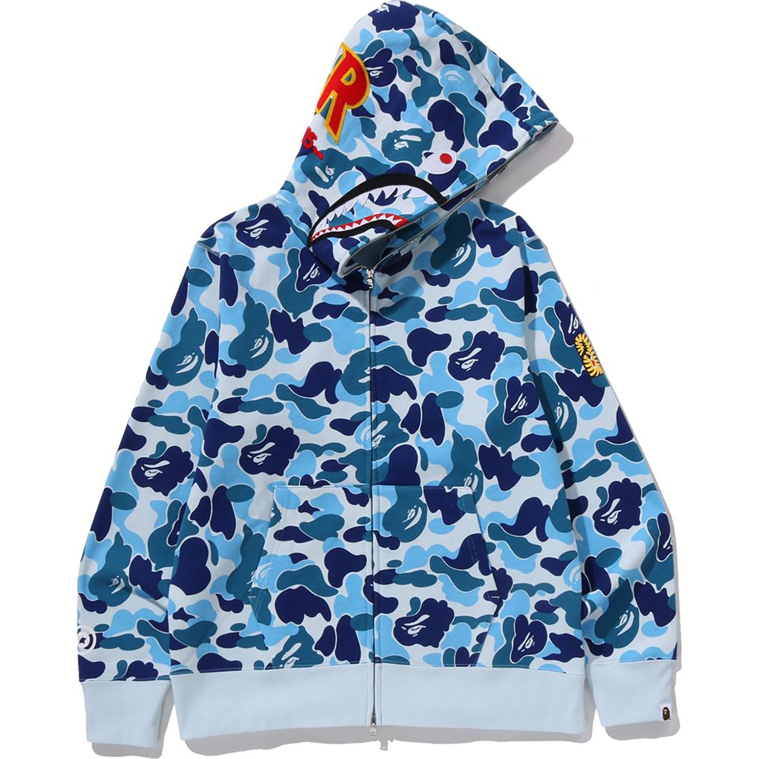 ABC CAMO 2ND SHARK FULL ZIP HOODIE MENS – us.bape.com