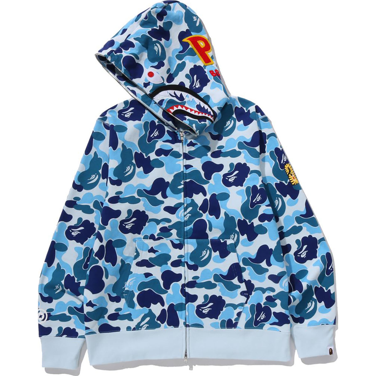 ABC CAMO 2ND SHARK FULL ZIP HOODIE MENS
