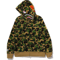 ABC CAMO 2ND SHARK FULL ZIP HOODIE MENS