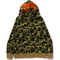 ABC CAMO 2ND SHARK FULL ZIP HOODIE MENS