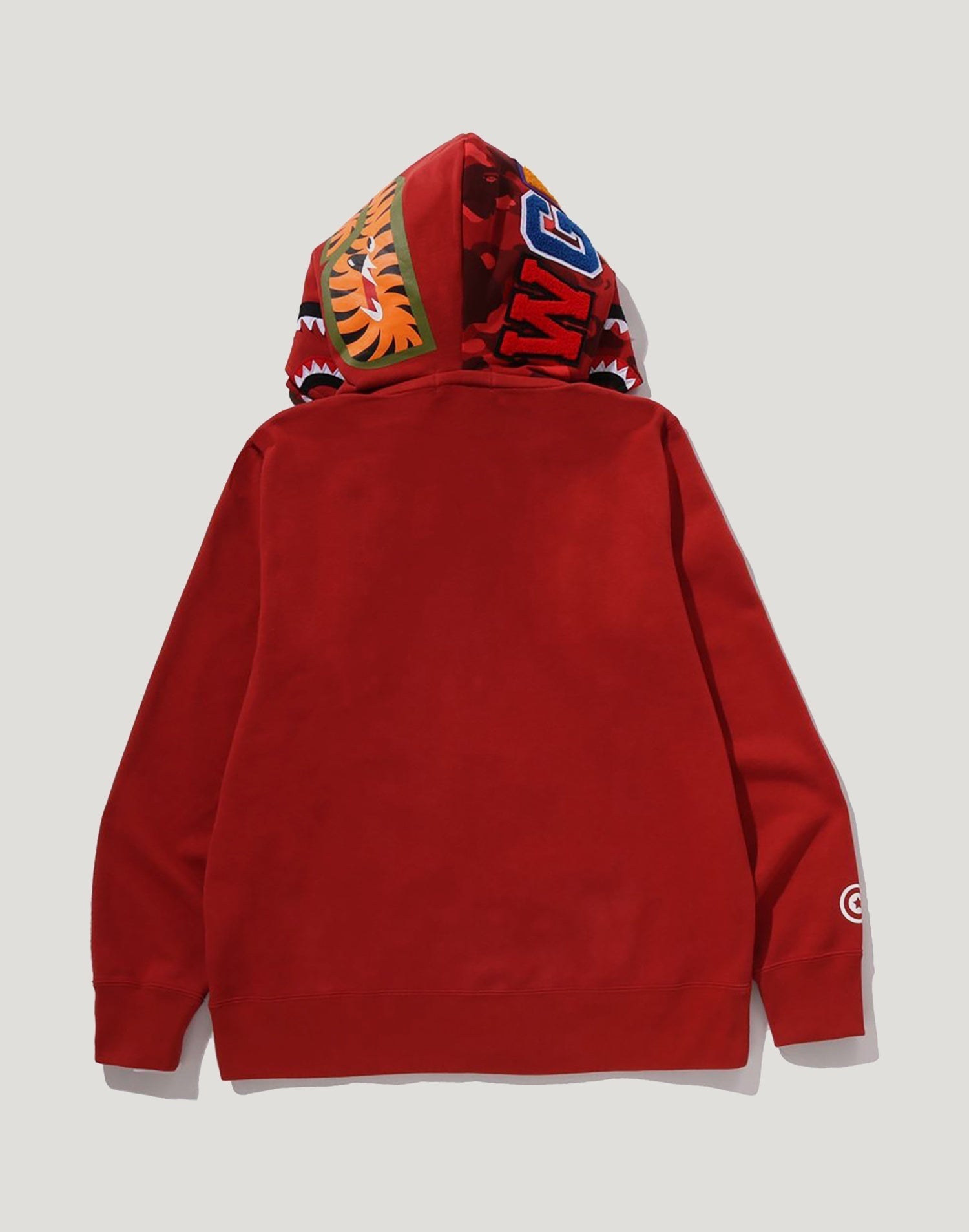 COLOR CAMO SHARK FULL ZIP DOUBLE HOODIE MENS