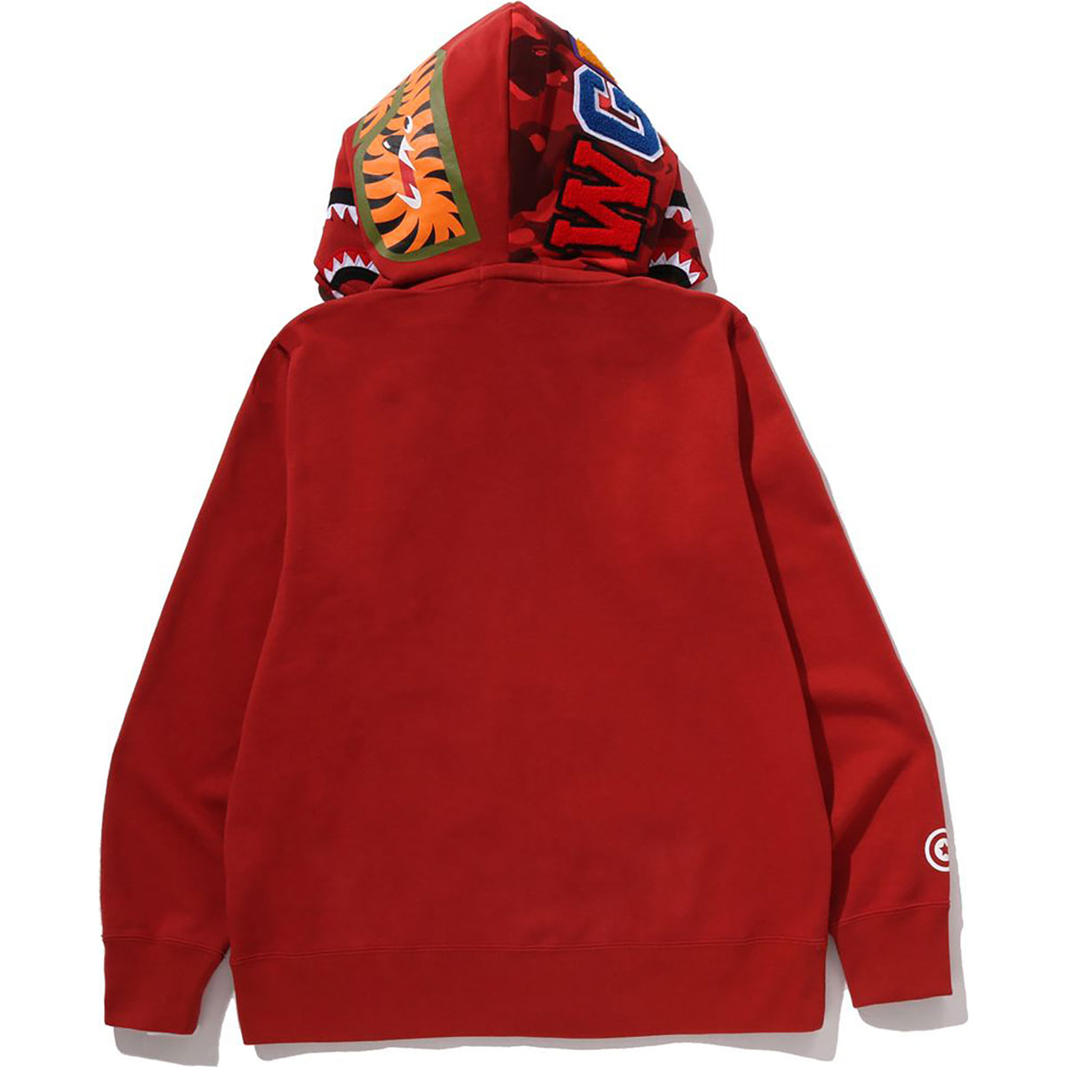 COLOR CAMO SHARK FULL ZIP DOUBLE HOODIE MENS