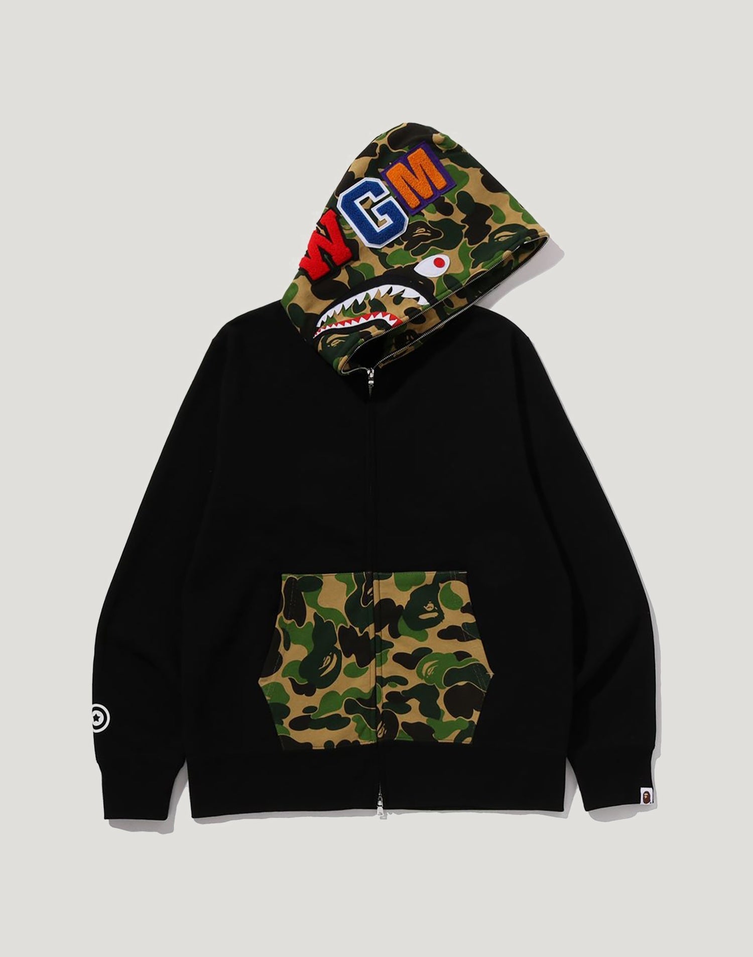 ABC CAMO SHARK FULL ZIP HOODIE MENS