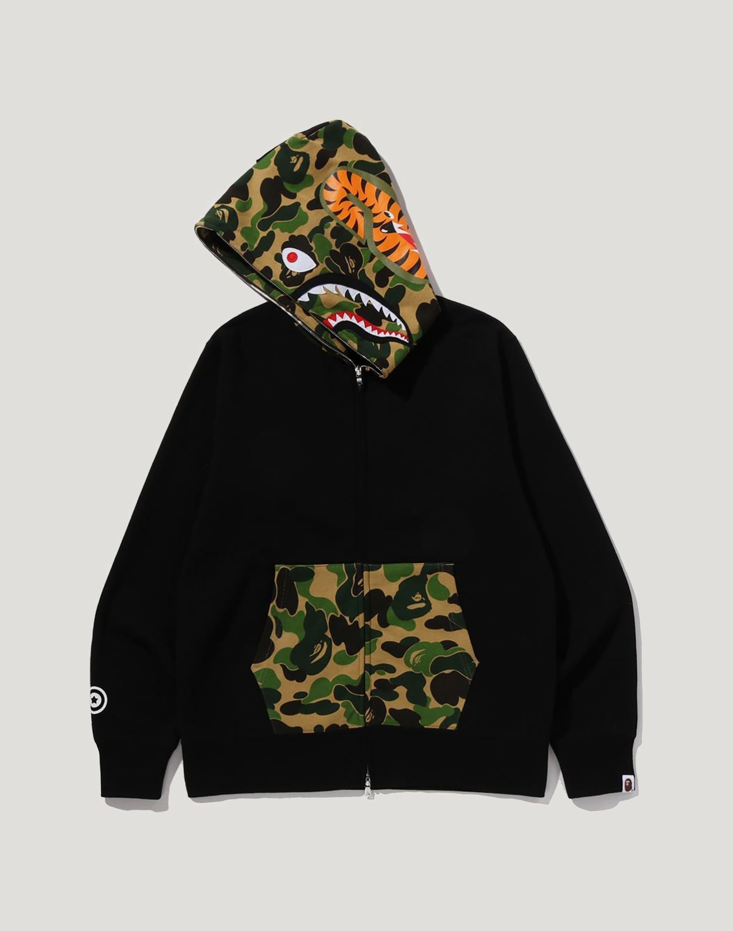 ABC CAMO SHARK FULL ZIP HOODIE MENS