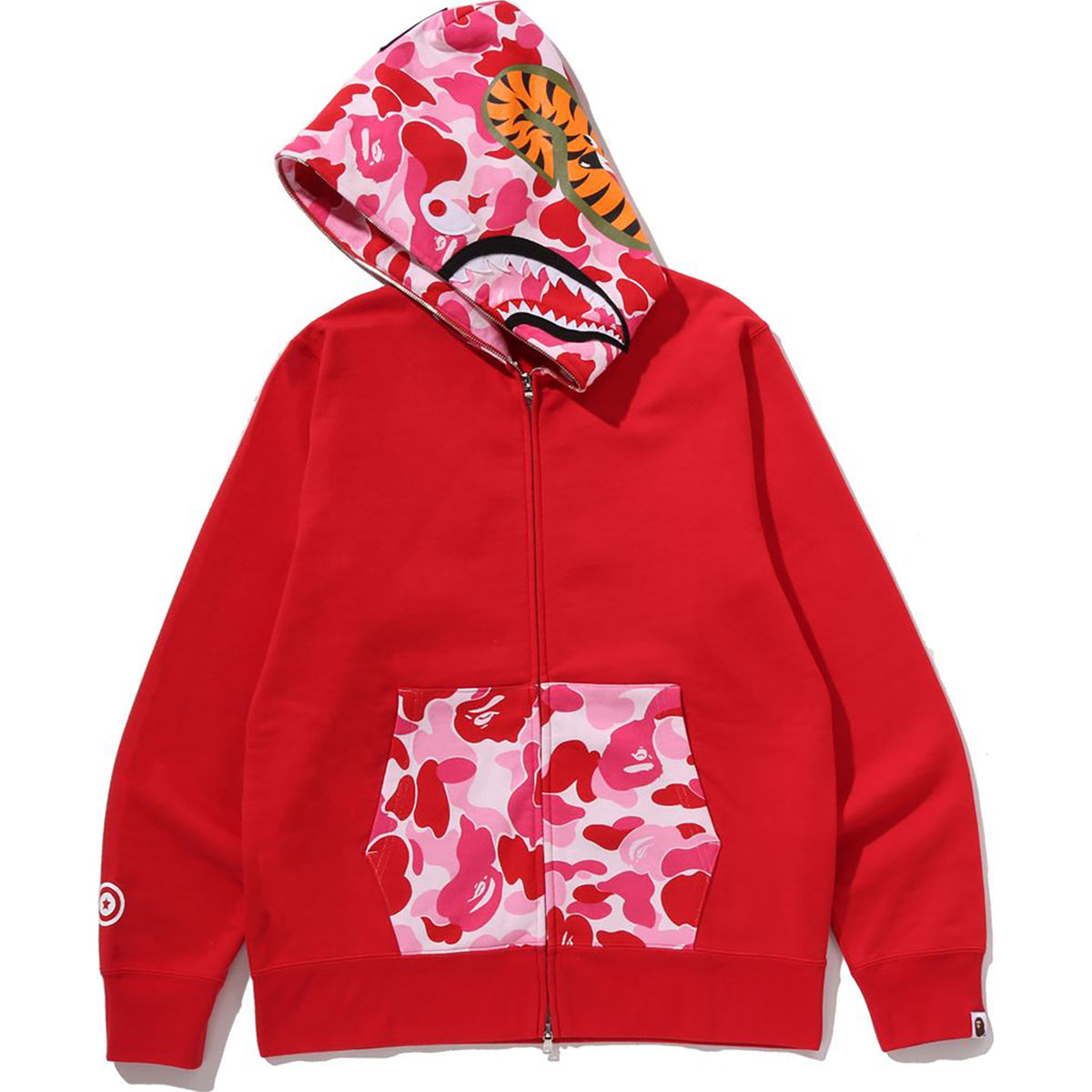 ABC CAMO SHARK FULL ZIP HOODIE MENS