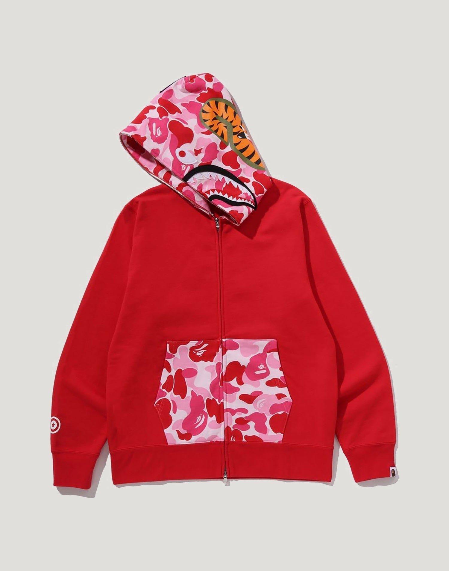 ABC CAMO SHARK FULL ZIP HOODIE MENS