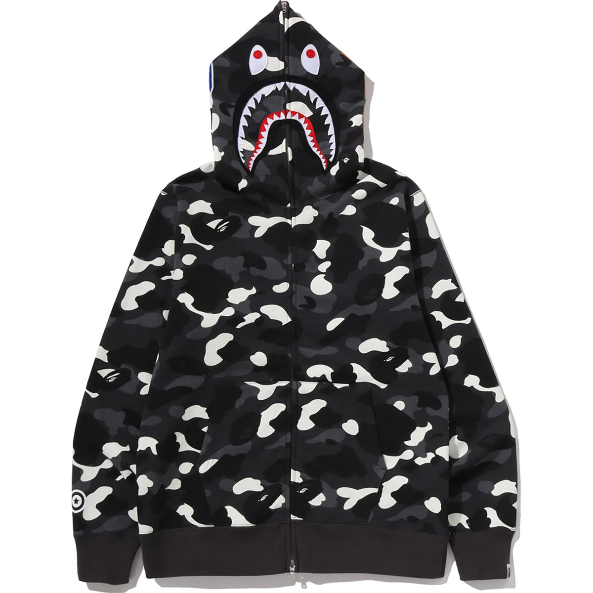CITY CAMO SHARK REGULAR FIT FULL ZIP HOODIE MENS