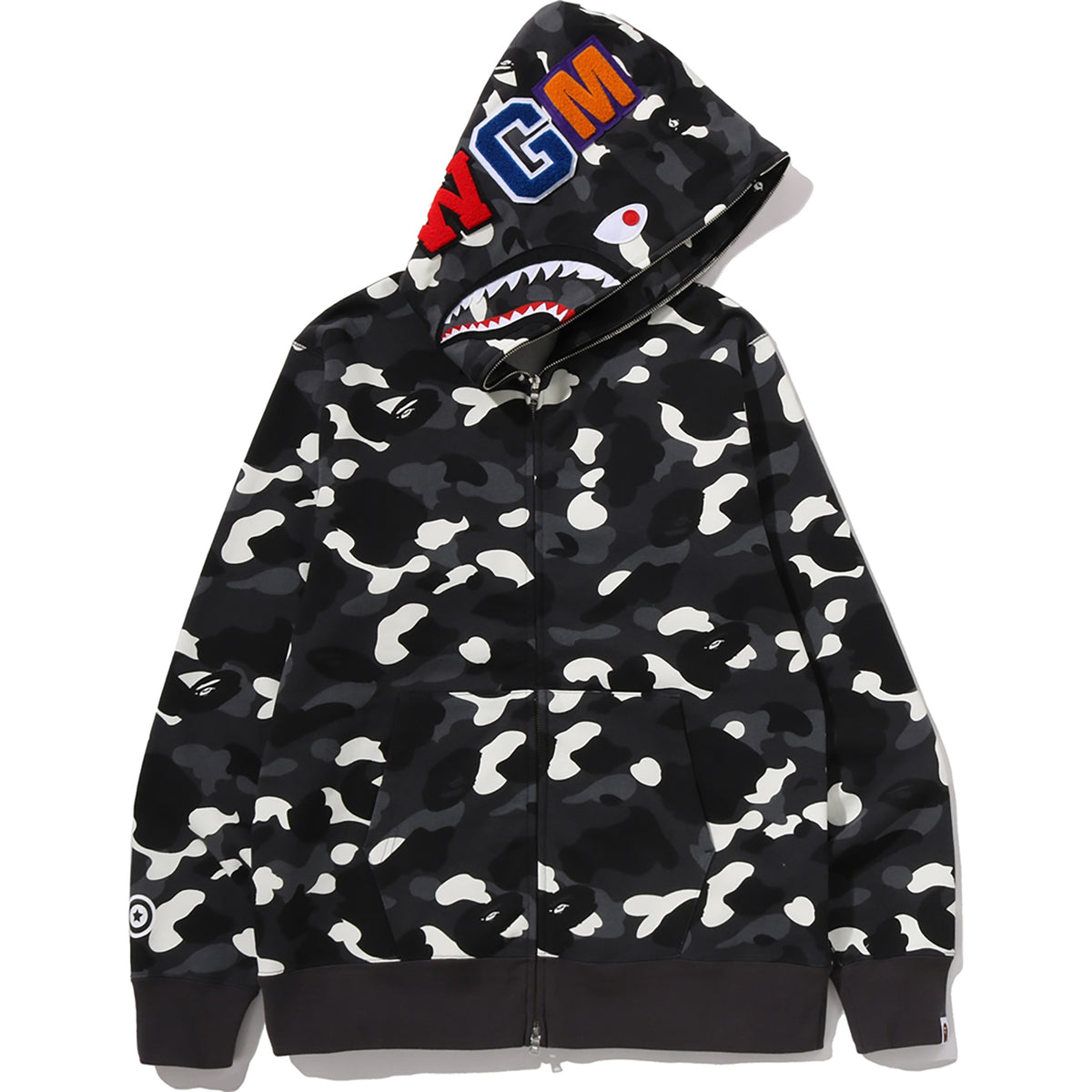 CITY CAMO SHARK REGULAR FIT FULL ZIP HOODIE MENS