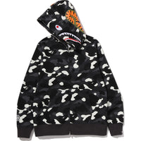 CITY CAMO SHARK REGULAR FIT FULL ZIP HOODIE MENS