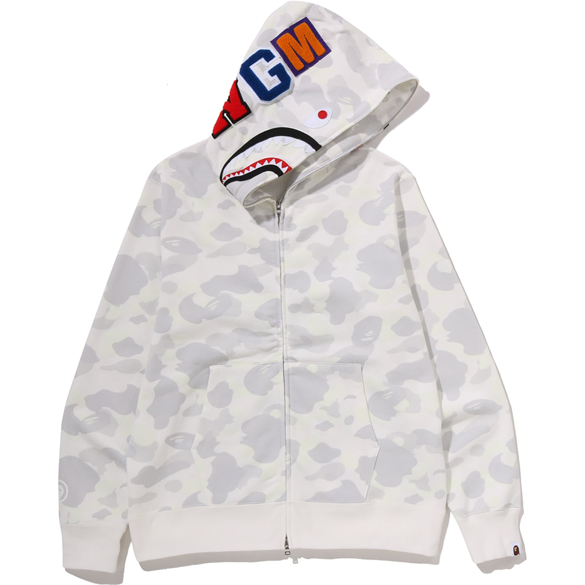 CITY CAMO SHARK REGULAR FIT FULL ZIP HOODIE MENS