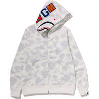 CITY CAMO SHARK REGULAR FIT FULL ZIP HOODIE MENS