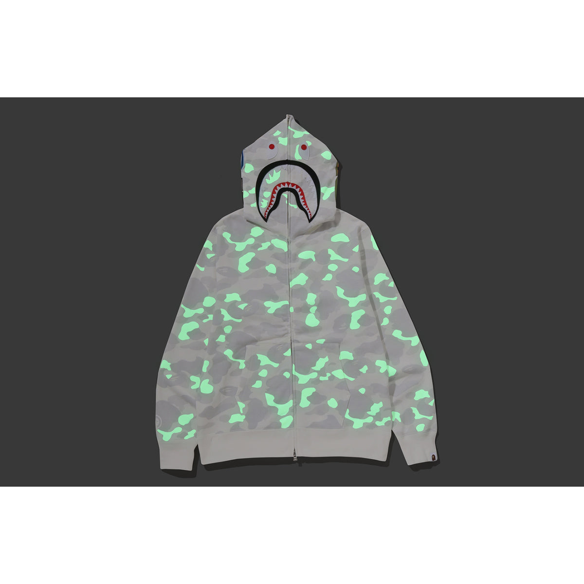 CITY CAMO SHARK REGULAR FIT FULL ZIP HOODIE MENS