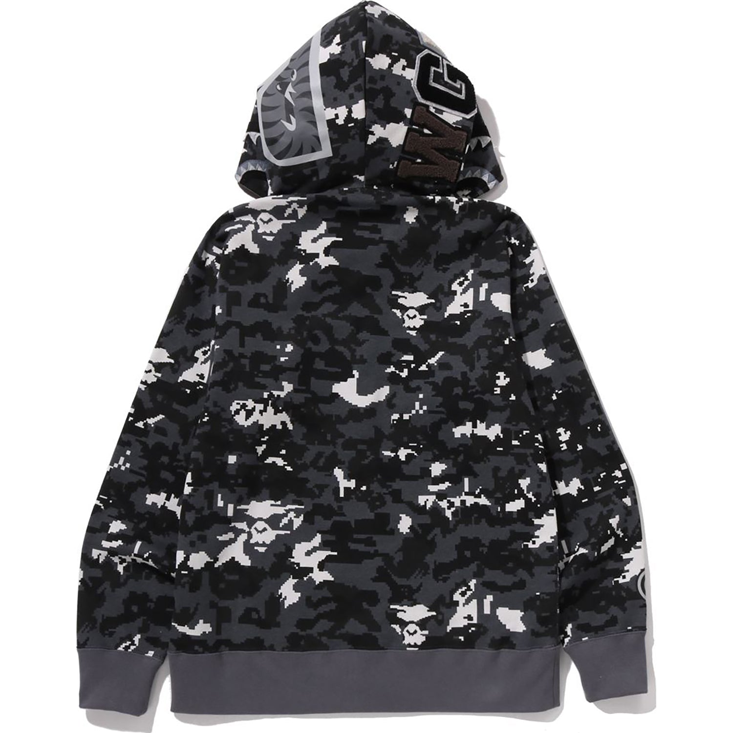MULTI PIXEL CAMO SHARK REGULAR FIT FULL ZIP HOODIE MENS – us.bape.com