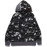 MULTI PIXEL CAMO SHARK REGULAR FIT FULL ZIP HOODIE MENS