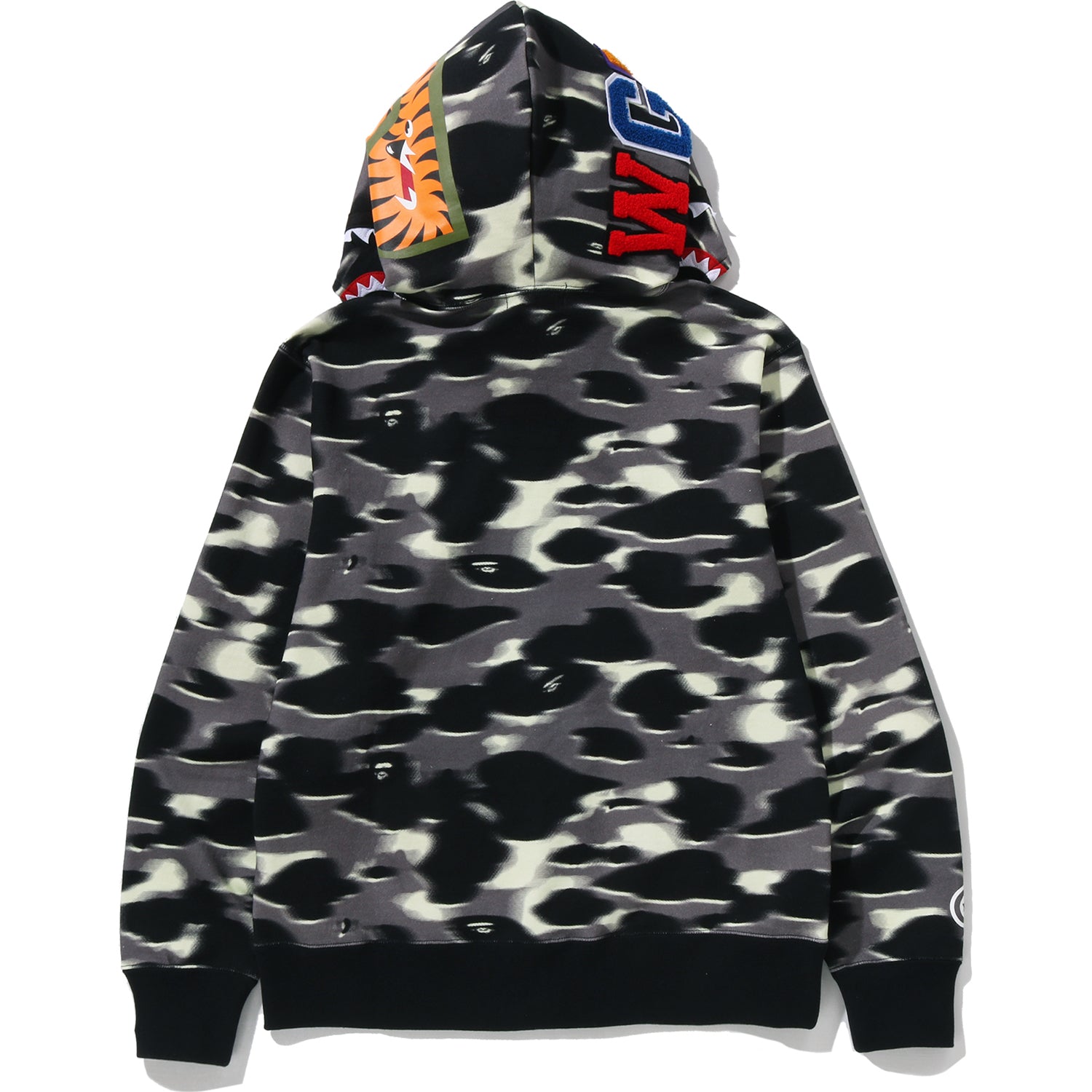 SCREEN CAMO SHARK FULL ZIP HOODIE MENS – us.bape.com