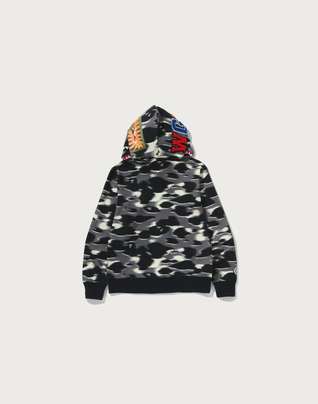 SCREEN CAMO SHARK FULL ZIP HOODIE MENS