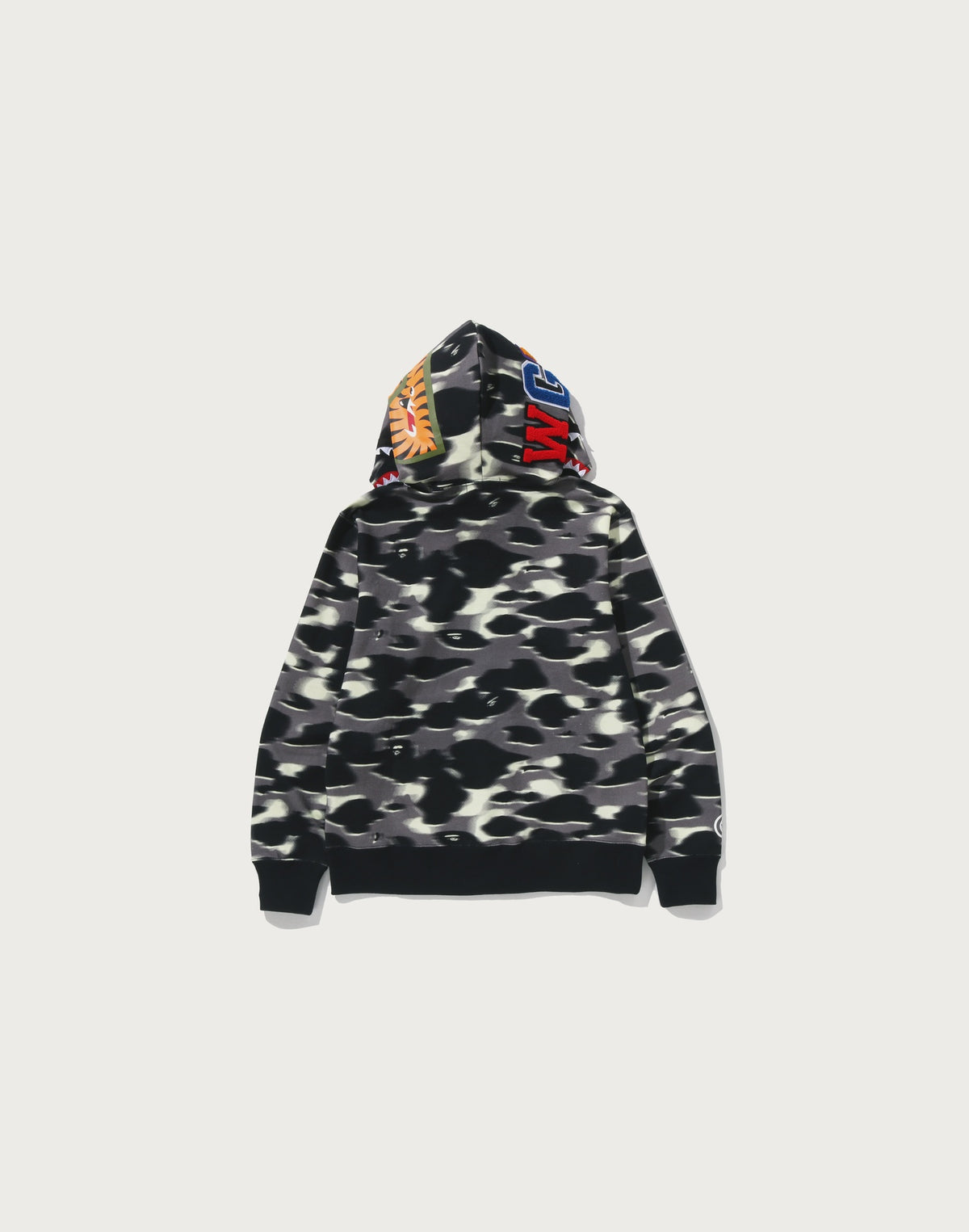 SCREEN CAMO SHARK FULL ZIP HOODIE MENS