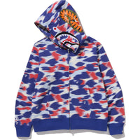 SCREEN CAMO SHARK FULL ZIP HOODIE MENS