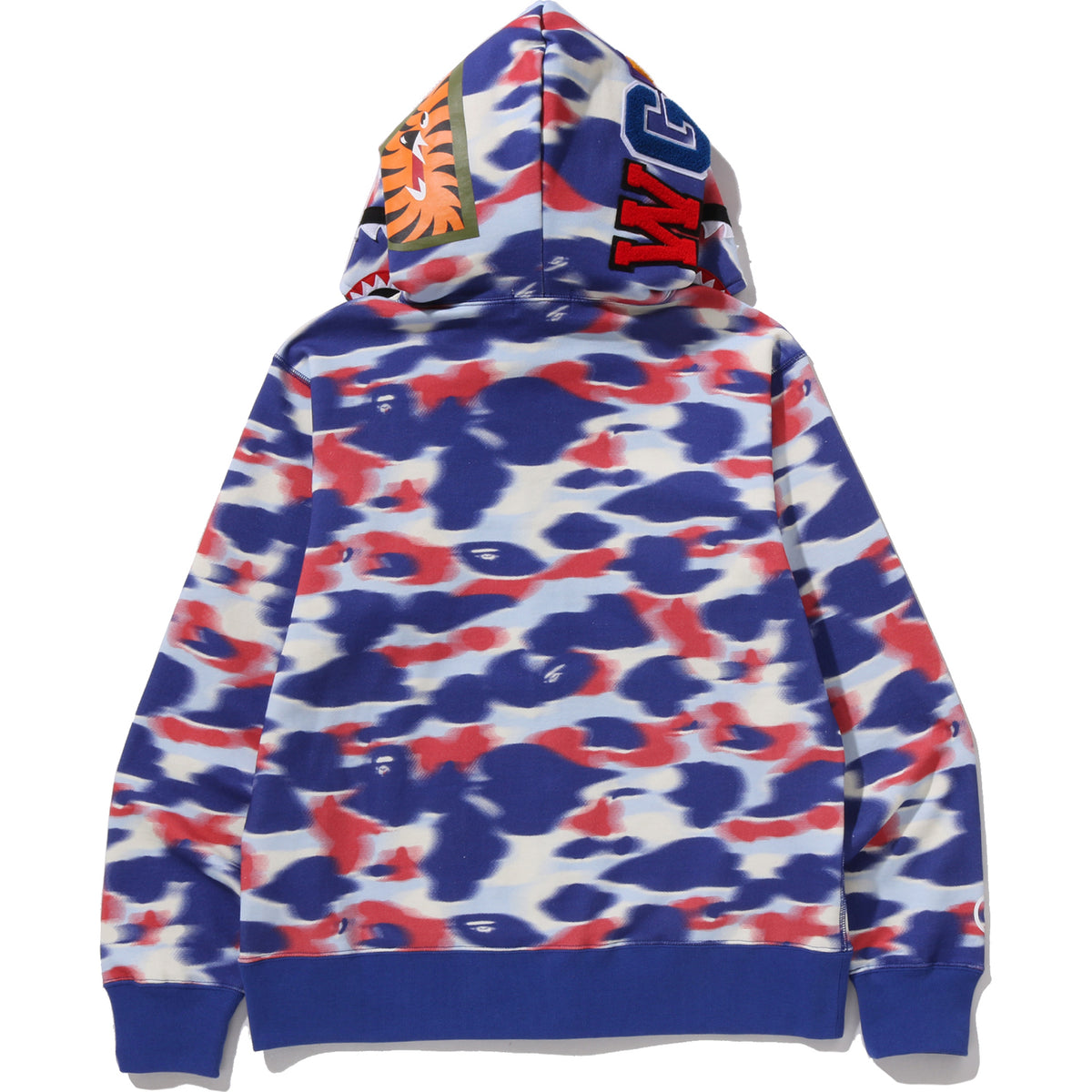 SCREEN CAMO SHARK FULL ZIP HOODIE MENS