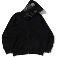 GARMENT DYE SHARK RELAXED FIT FULL ZIP HOODIE MENS