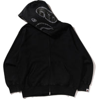 GARMENT DYE SHARK RELAXED FIT FULL ZIP HOODIE MENS