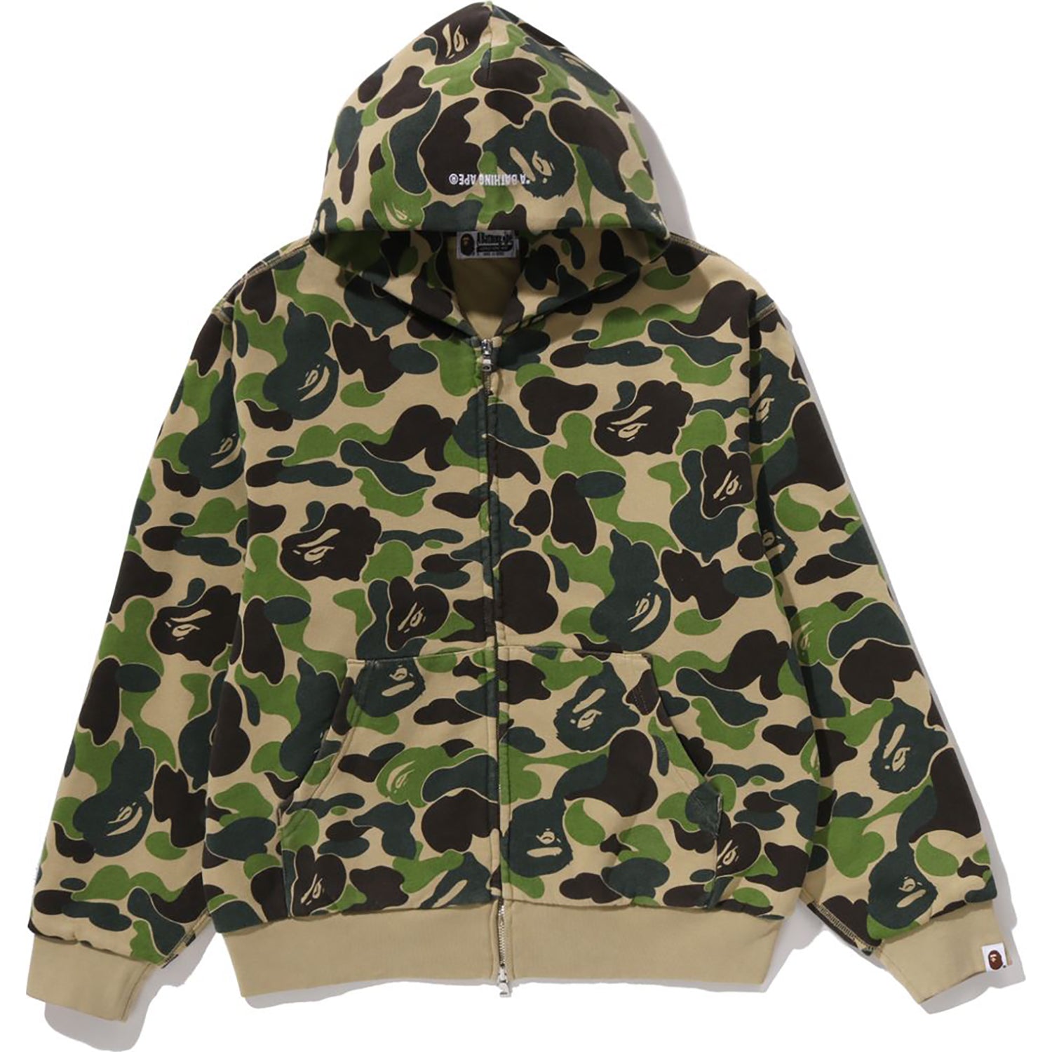 ABC CAMO HEAVY WASH CROPPED FIT ZIP HOODIE MENS – us.bape.com