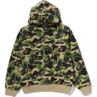 ABC CAMO HEAVY WASH CROPPED FIT ZIP HOODIE MENS