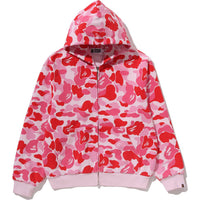 ABC CAMO HEAVY WASH CROPPED FIT ZIP HOODIE MENS