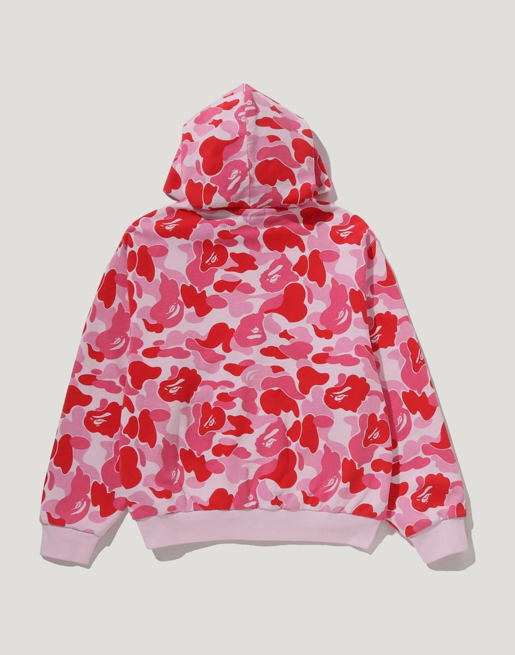 ABC CAMO HEAVY WASH CROPPED FIT ZIP HOODIE MENS