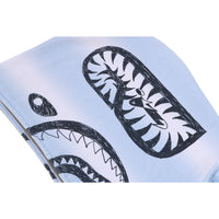 HAND DRAW FOOTBALL SHARK RELAXED FIT FULL ZIP HOODIE MENS