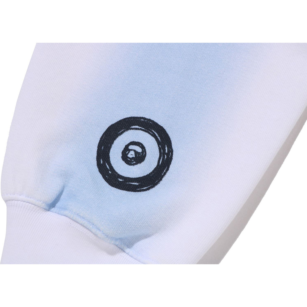 HAND DRAW FOOTBALL SHARK RELAXED FIT FULL ZIP HOODIE MENS