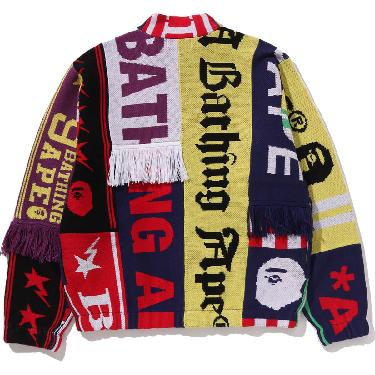 SCARF PATTERN REGULAR FIT TRACK JACKET MENS