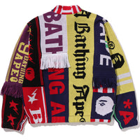 SCARF PATTERN REGULAR FIT TRACK JACKET MENS