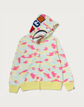 SCREEN CAMO SHARK FULL ZIP HOODIE LADIES