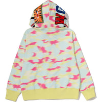 SCREEN CAMO SHARK FULL ZIP HOODIE LADIES