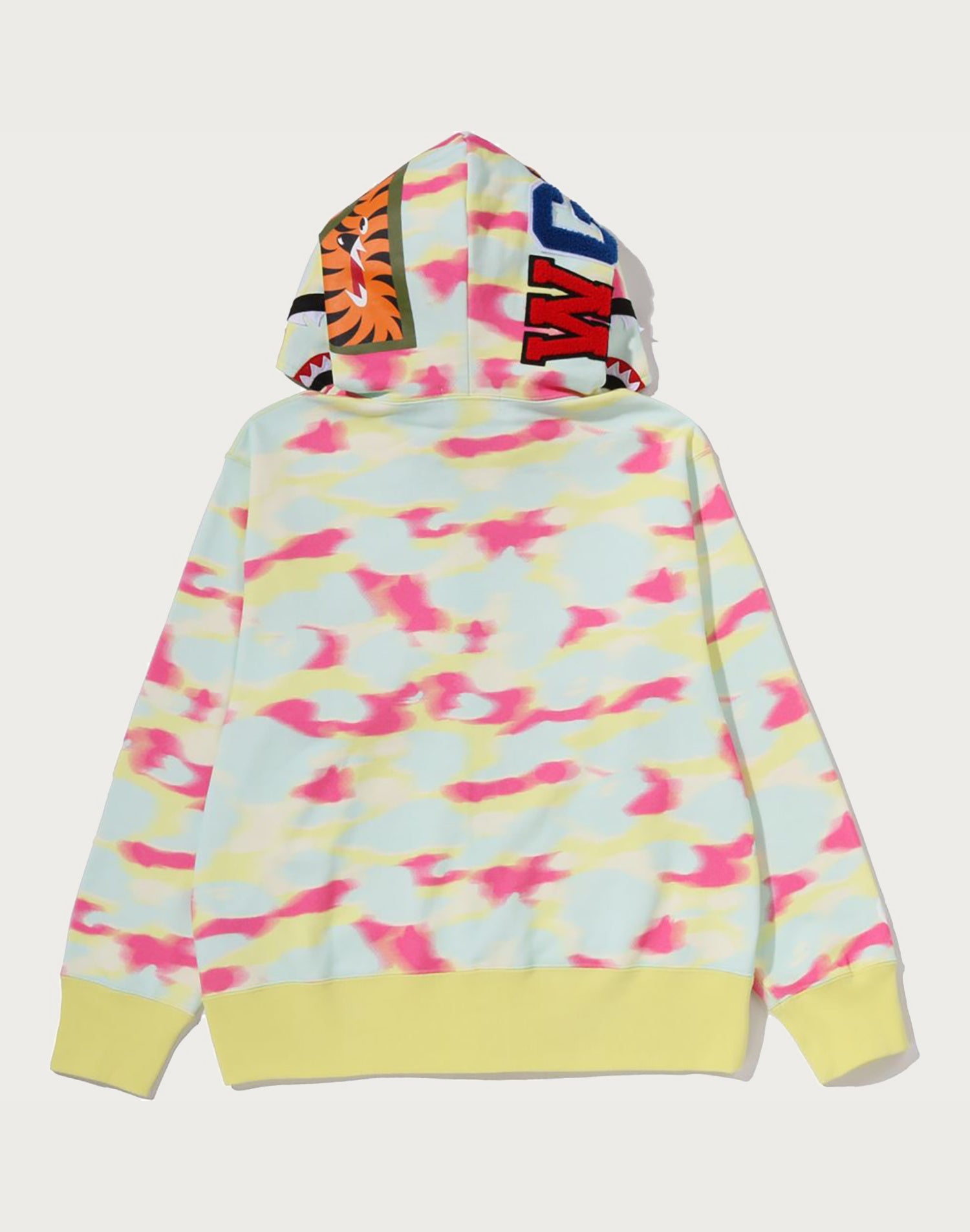 SCREEN CAMO SHARK FULL ZIP HOODIE LADIES