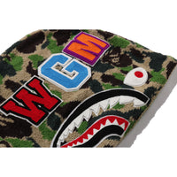 ABC CAMO TOWEL JACQUARD SHARK CROPPED FULL ZIP HOODIE LADIES