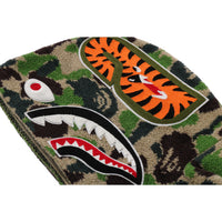 ABC CAMO TOWEL JACQUARD SHARK CROPPED FULL ZIP HOODIE LADIES